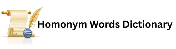 Homonym Words Dictionary